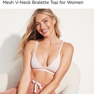 Pink mesh bralette